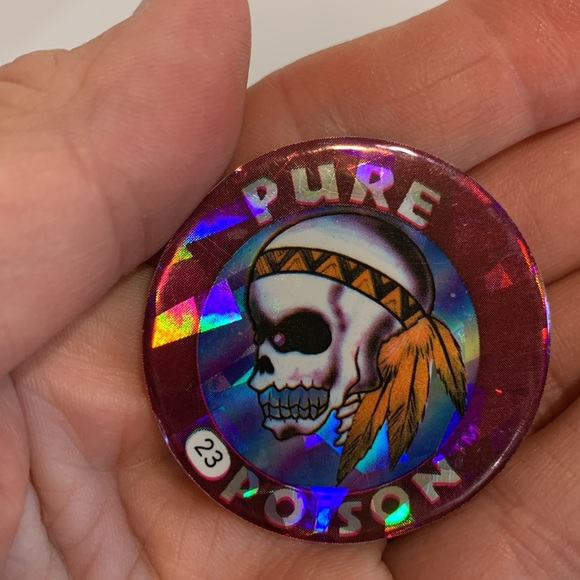 Pure Poison holographic FLASH CAP Pog Slammer Whammer - Picture 4 of 5